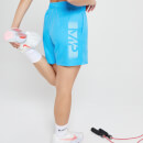 Дамски спортни шорти с щампа Graffiti на MP — ярко син - XS