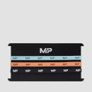 MP ленти за глава (3 пакета) — черно/арктическо синьо/нектарина