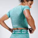 Curve 曲線系列 女士短版短袖 T 恤 - 活力綠 - XS