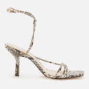 Ted Baker Women's Tefflop Snake Print Strappy Heeled Sandals - Grey
