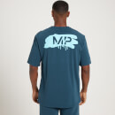 T-shirt oversize délavé à manches courtes MP Adapt pour hommes – Bleu poudré - M
