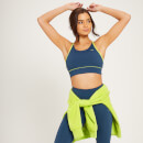 MP Women's Adapt Reversible Sports Bra - Dust Blue/ Acid Lime