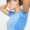 T-shirt court à manches courtes MP Curve pour femmes – Bleu pur - XXS