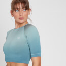Crop top sans coutures MP Velocity Ultra pour femmes – Bleu gris - XS