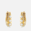 Joanna Laura Constantine Women's Waves Hoop With Pearl - Gold