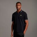 Men's Casuals Tipped Polo Shirt - Jet Black