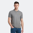 Men's Plain Polo Shirt - Mid Grey Marl
