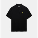 Men's Plain Polo Shirt - Jet Black