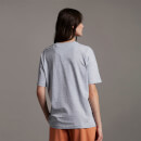 Women's Oversized T-Shirt - Light Grey Marl