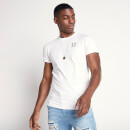 Men's Core Muscle Fit T-Shirt – White/Light Grey