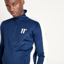 Men's Full Zip Poly Panel Track Top – Insignia Blue/White