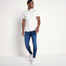 11 Degrees Short Sleeve Contrast Logo Shirt – White