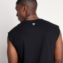 Core Abgeschnittenen Ärmeln T-Shirt – Schwarz