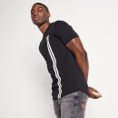 11 Degrees Stripe Logo T-Shirt – Black
