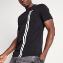 11 Degrees Stripe Logo T-Shirt – Black