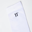 11 Degrees Core Logo Sock – White