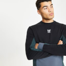 Trio-Sweatshirt – anthrazit/schwarz/tief blaugrün