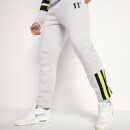 Kontrast-Neon-Jogginghose (regular Fit) – weißgrau/schwarz/neonfarben
