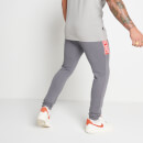 Taped Joggers Skinny Fit – Steel / Silver / Inferno Red