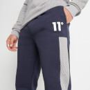 Colour Block Joggers Regular Fit – Navy / White / Silver