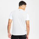 Men's Cut And Sew T-Shirt – Grey Marl/White