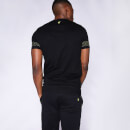 Men's Contrast Print T-Shirt – Black/Limeade