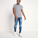 Sustainable Distressed Jeans Skinny-Fit – Indigo Wash