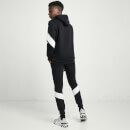 Cut and Sew Panel Pullover Hoodie – Black/White