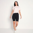 Core Cropped-Passform T-Shirt – Chalk Pink