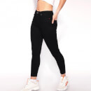 Women's High Waisted Super Skinny Jeans – Jet Black Wash