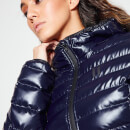 11 Degrees Womens Eclipse Long Line Padded Jacket – Navy