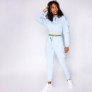 Women's Utility Cropped Pullover Hoodie – Powder Blue