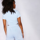 Womens Cropped Slim Fit T-Shirt – Powder Blue