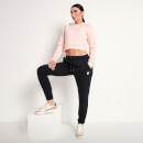 Core Cropped-Passform Hoodie – Chalk Pink
