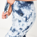Womens Tie Dye Leggings – Blue / White