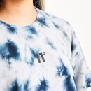 Womens Tie Dye T-Shirt – Blue / White