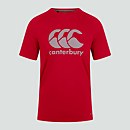 MENS CORE VAPODRI LARGE LOGO TEE RED