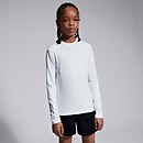 JUNIOR UNISEX THERMOREG LONG SLEEVED TOP WHITE