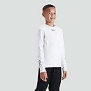 JUNIOR UNISEX THERMOREG LONG SLEEVED TOP WHITE