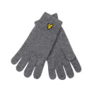 Racked rib gloves - Mid Grey Marl
