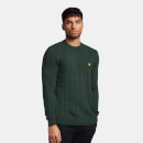 Cable Jumper - Dark Green Marl