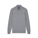 Men's LS Polo Shirt - Mid Grey Marl