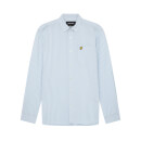 Men's Slim Fit Gingham Shirt - Light Blue/White