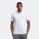 Men's Tipped Polo Shirt - White/Light Blue