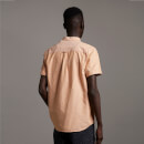 Men's Short Sleeve Oxford Shirt - Sunflower/ White