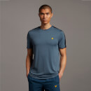 Sleeve Tape Stretch Tee - Aegean Blue
