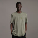 Washed Relaxed Fit T-Shirt with Pocket - Olive