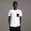 Men's Contrast Pocket T-Shirt - White/Jet Black