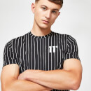 Eleven Degrees Vertical Stripe Short Sleeve T-Shirt – Black / White