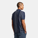Men's Multi Stripe Polo Shirt - Navy